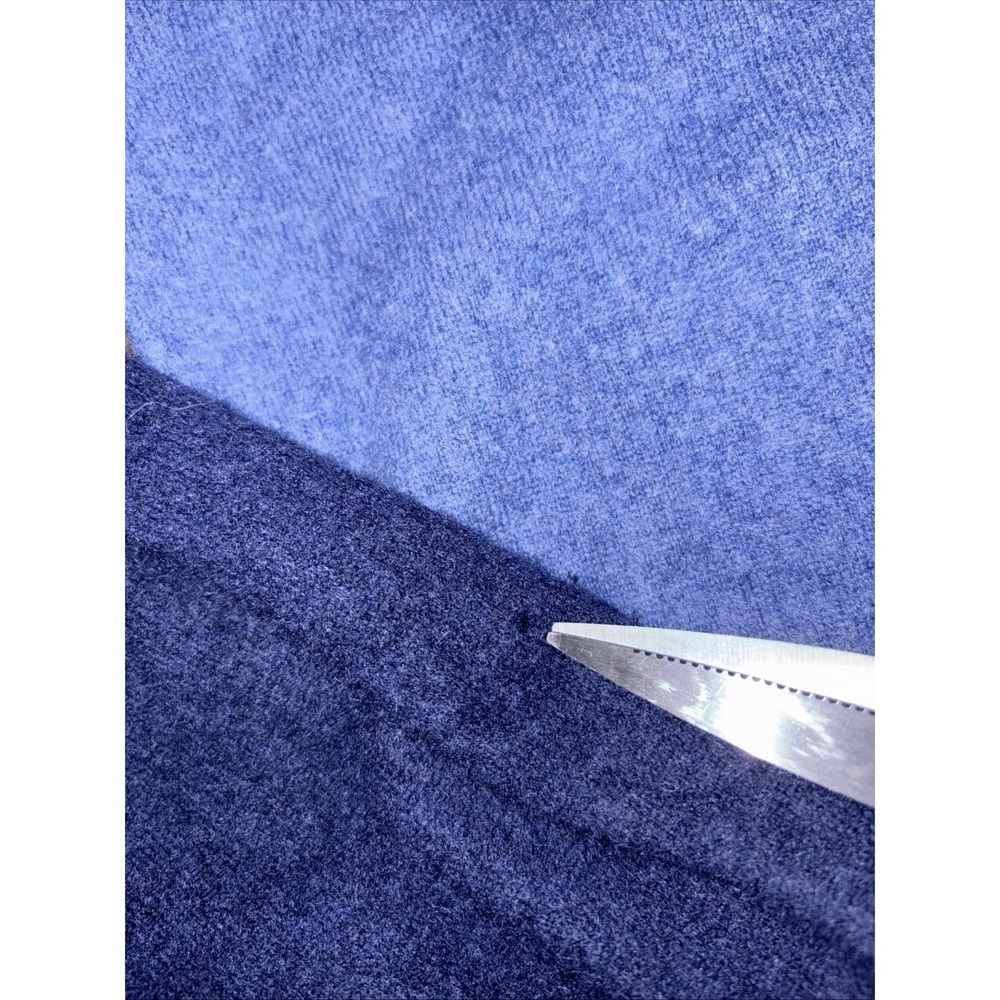 Neiman Marcus Cashmere Sweater Mens X-Large Blue Gray Green V-Neck Colorblock - Picture 12 of 12